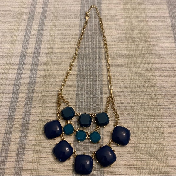 Blue Statement Necklace - Picture 1 of 9